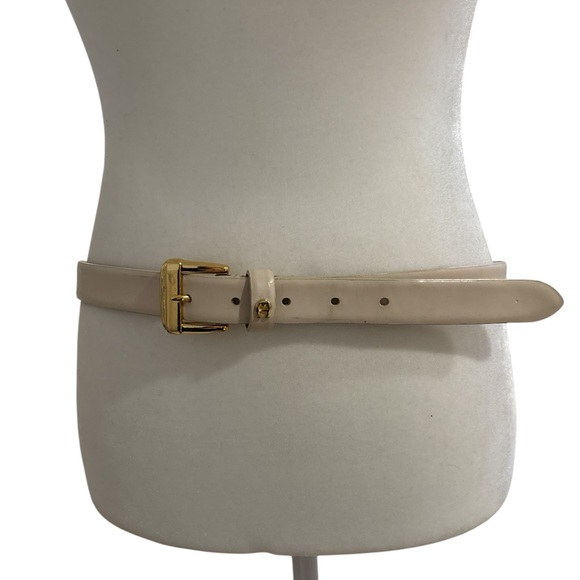 Etienne Aigner Accessories - Etienne Aigner Off White Gold Genuine Leather Belt size large